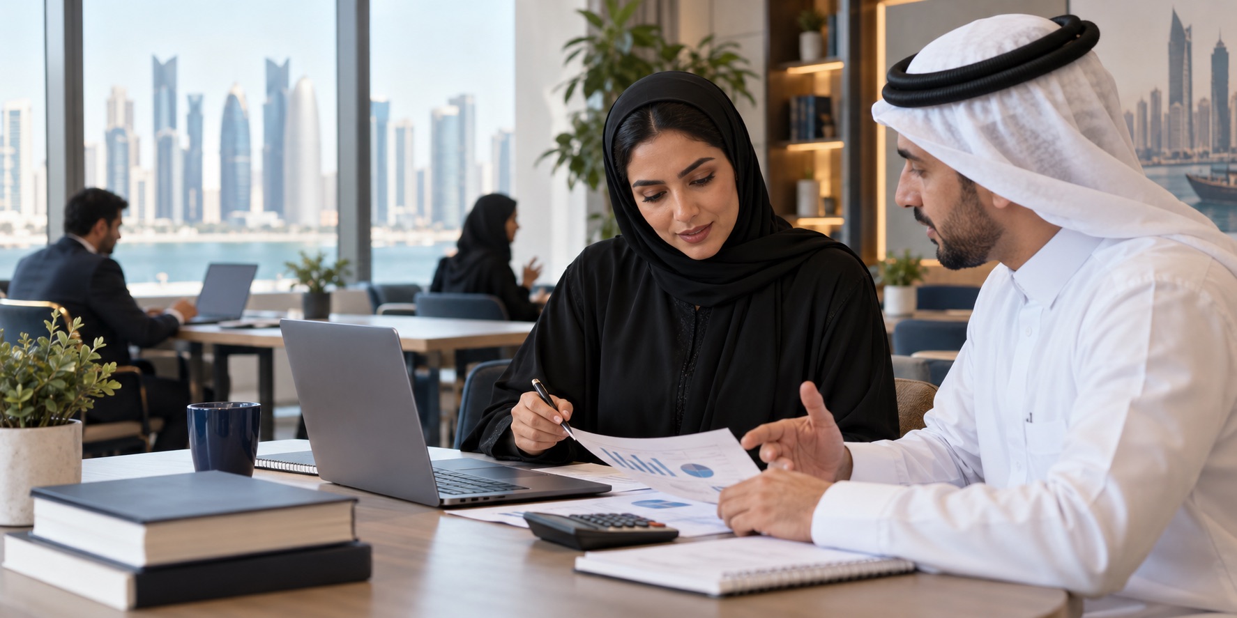Illustrative accounting and finance learning scene